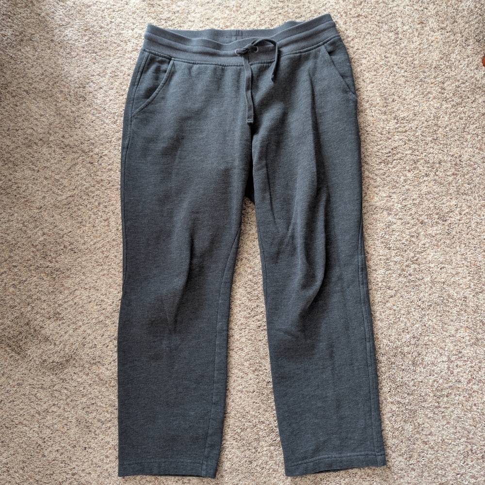 L.L.Bean Ultrasoft Sweats Joggers Small Petite Gray Drawstring Fleece Pant